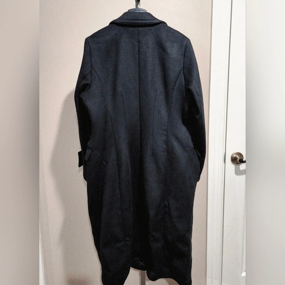 NWT Express Faux Wool Novelty Button Fitted Coat Size XL - Picture 4 of 16